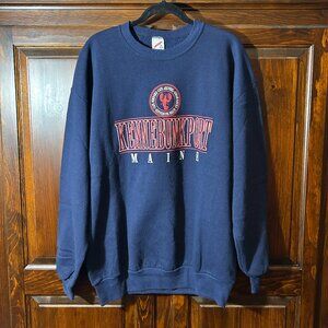 Vintage Kennebunkport Maine Crewneck – Jerzees – Navy – Size XL